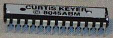 CK-8045ABM Curtis keyer chip, through-hole 28 pin.