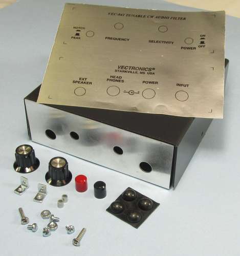 Vec-841kc vectronics metal case & knob set for vec-841k kit