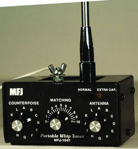 Mfj-1642  150 watt 80 - 10 meter whip tuner , artificial ground