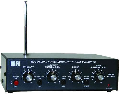 MFJ-1026 active antenna 1.8 - 30MHz with noise cancellation.