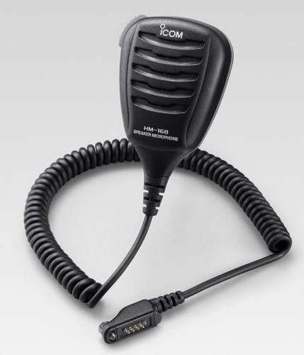 Icom HM-168 waterproof speaker mic is designed to provide clear audio communication.