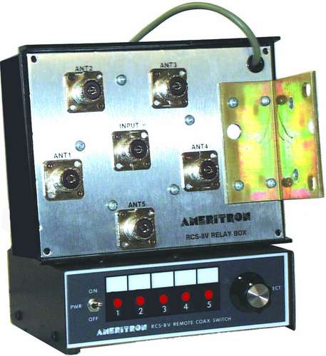 5-way remote coax switch so-239 ameritron - rcs-8vx