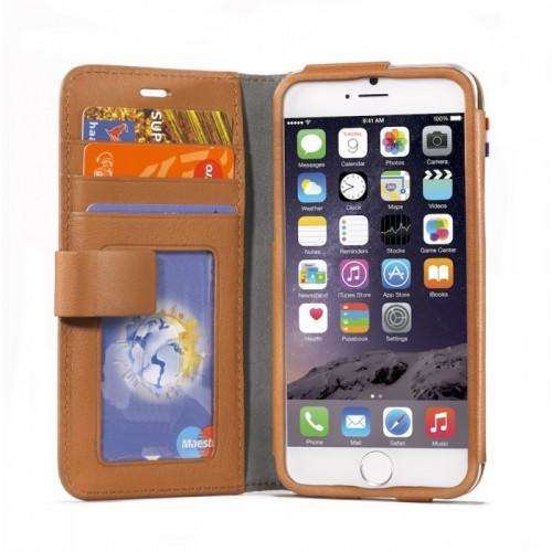 Decoded case iphone 6 leather wallet brown