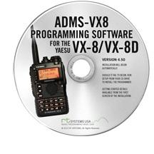 ADMS-VX8 Programming Software Only for the Yaesu VX-8 and VX