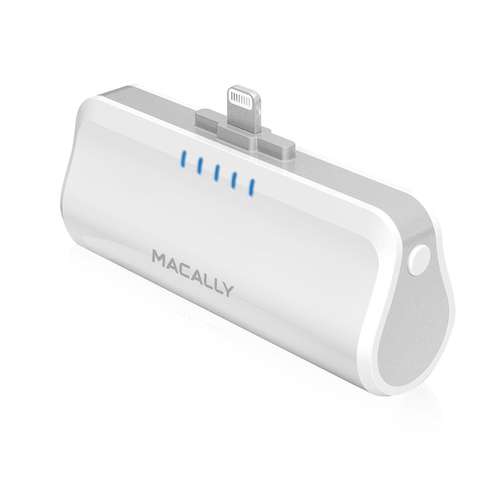 Macally 2600mah portable battery charger with lightning connector