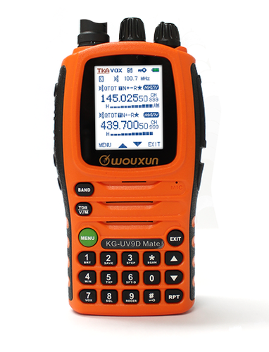 Wouxun kg-uv9d mate latest colour display dual-band 144,432mhz handheld