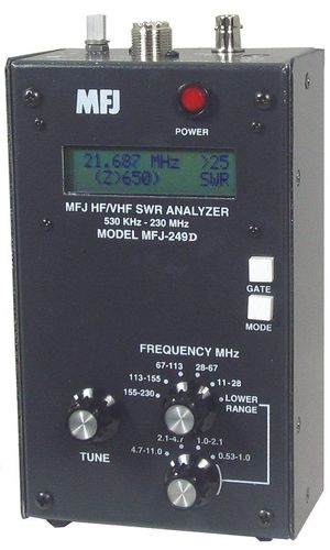 Mfj-249d - HF/VHF/220MHz SWR analyzer, no meter.