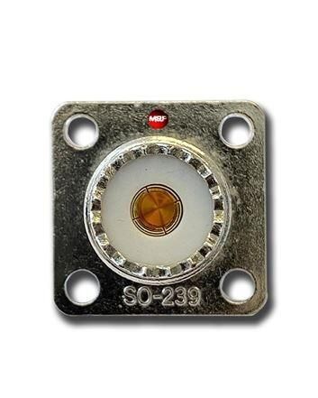 Messi & paolini so239 4-hole panel chassis mount
