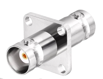 BNC Female to Female Adapter Connectors Flange 4 Hole Panel Mount BNC Bulkhead Connector