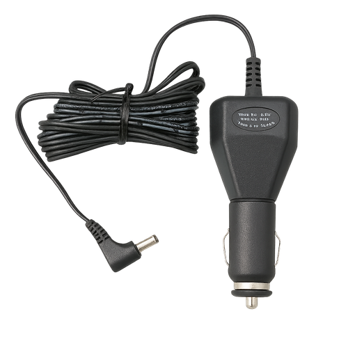 Uniden power cord with built-in voltage reducer and charging indicator for scanner models