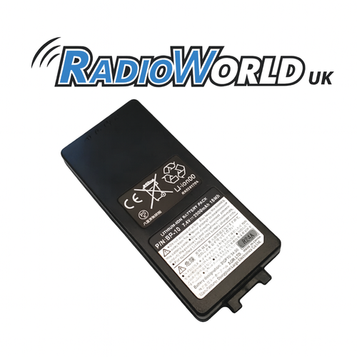 AOR BP‑10A lithium-ion battery pack for AR-DV10 receiver, 7.4V 2200mAh, Radioworld UK branded