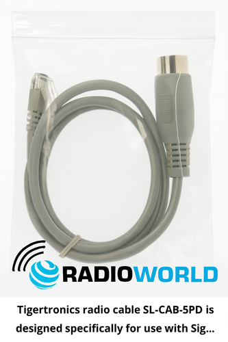Tigertronics SL-CAB-5PD radio cable for SignaLink USB interface – 6-pin mini-DIN connector.