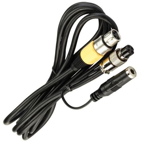 Heil CC-1-Y4 XLR to Yaesu 4-pin connector close-up