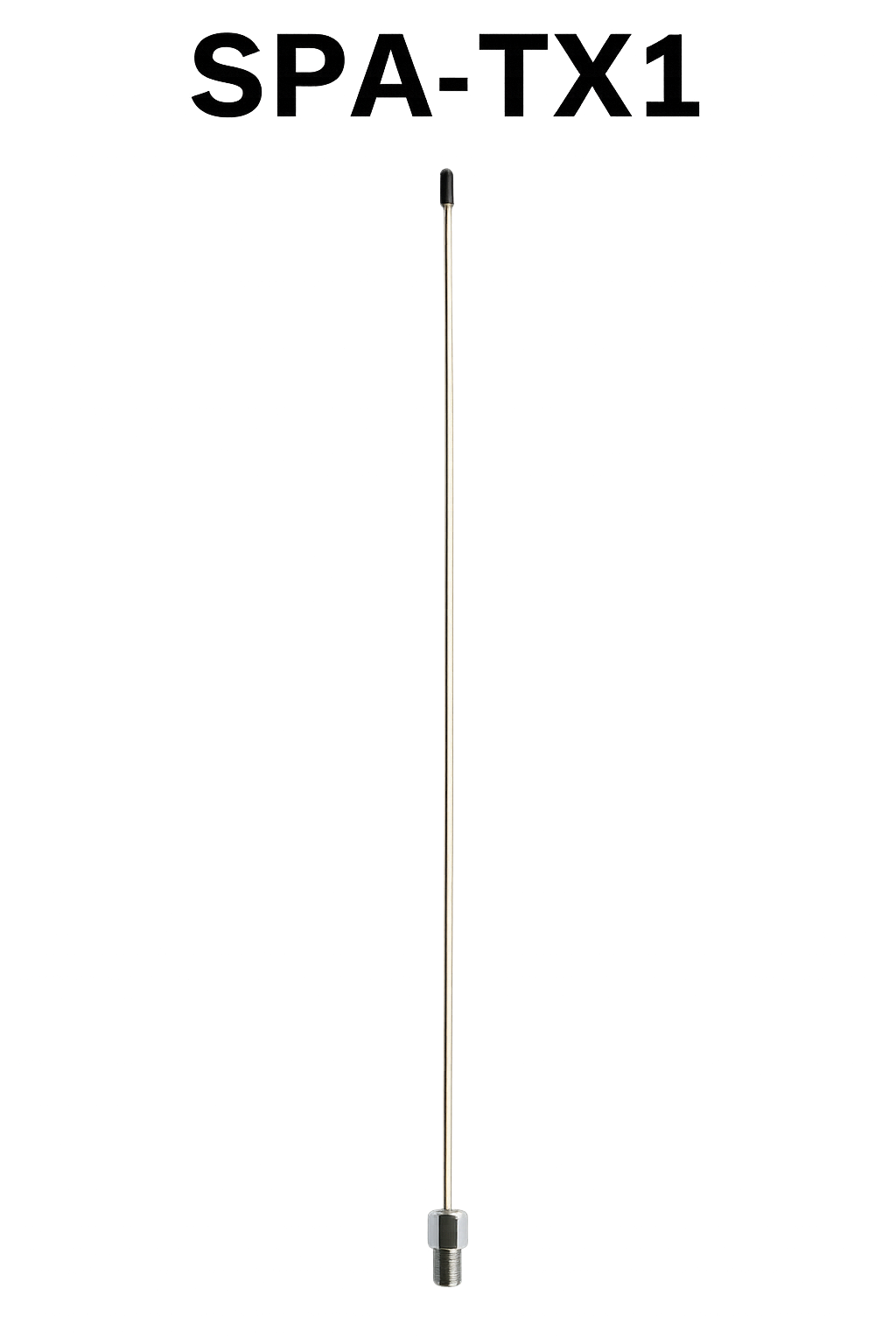 Sharmans TX1 VHF taxi whip antenna 1/4 wave stainless steel 51cm