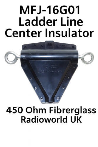 MFJ-16G01 Ladder Line Center Insulator – 450 Ohm Fibreglass, Radioworld UK