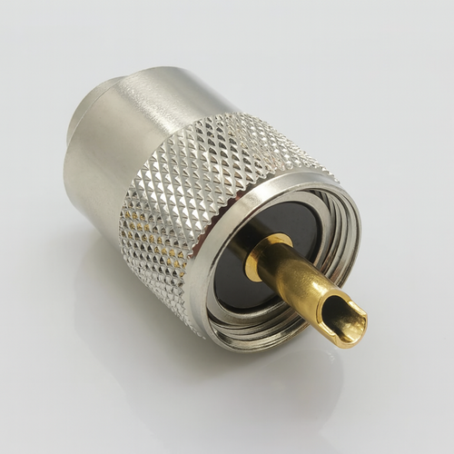 High-quality PL-259 plug for RG-58 coax cable