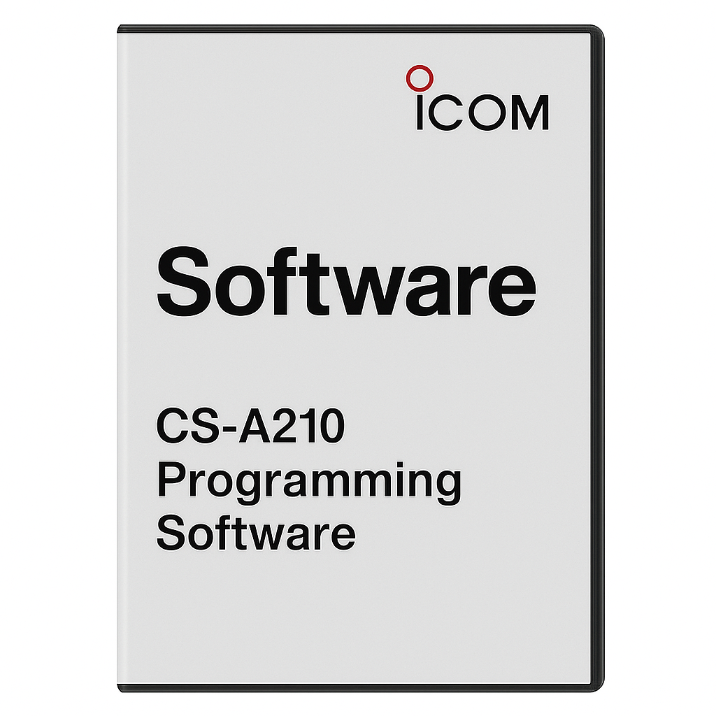 Icom CS-A210 programming software for IC-A210 airband transceiver, Windows PC setup tool, available from Radioworld UK