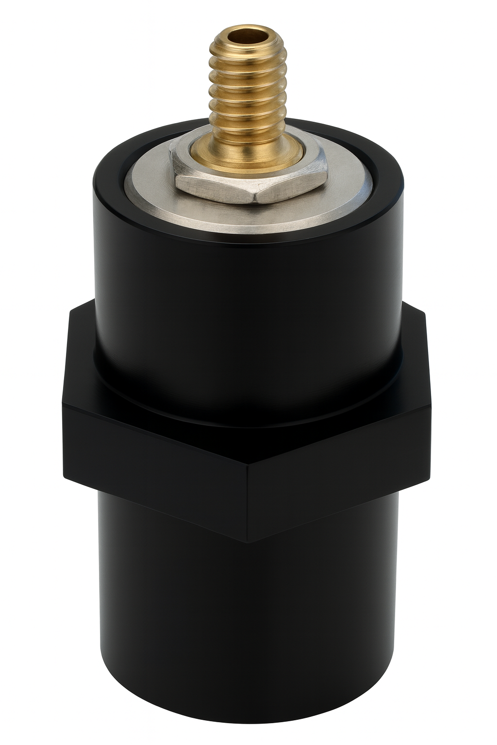 Buddistick Mast Adapter with 1/4" brass stud and 1/2" threaded base - Radioworld UK