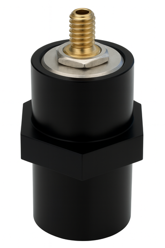Buddistick Mast Adapter with 1/4" brass stud and 1/2" threaded base - Radioworld UK