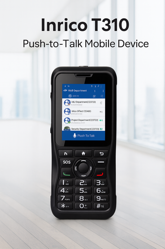 Inrico T310 4G/WiFi handheld network radio with keypad and touchscreen – Radioworld UK