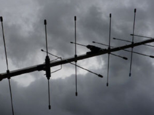 Sandpiper 6 element cross beam antenna for 70cm uhf - 12.1 dbi. Stainless steel elements, the british made 50 ohm.