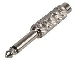 Pro Signal PS11565 6.35 mm stereo jack socket to mono jack plug adaptor