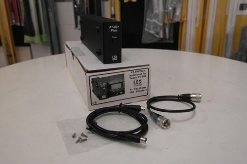 LDG AT-897 Plus automatic antenna tuner for Yaesu FT-897 front view