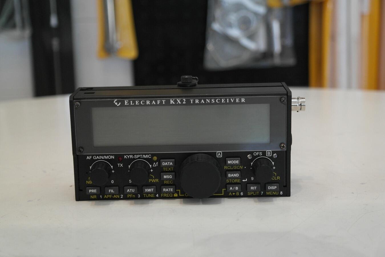 Elecraft KX2 portable transceiver front panel view