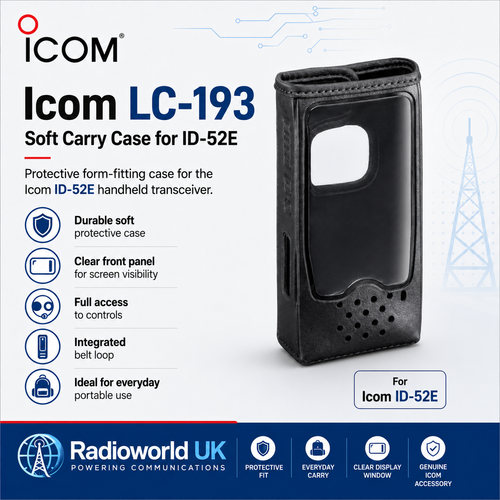 Icom LC-193 Carry Case – For ID-52E Handheld Transceiver - Radioworld UK