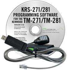 Kenwood tm-271 ,tm-281 programming software and usb-k5d