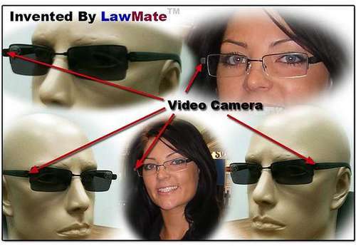 Optoelectronics covert video camera glasses sunglasses covert video camera