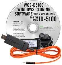 Icom id-5100 programming software and usb-rts05 data cable