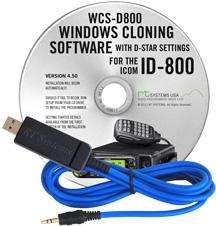 Icom ID-800 programming software and USB-29A cable - WCS-D800-USB