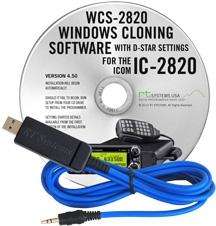 Icom ic-2820 programming software and usb-29a cable
