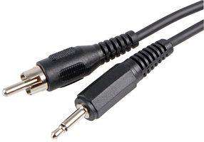 Pro signal psg00222  3.5mm mono jack plug to phono (rca) plug lead, 1.2m black