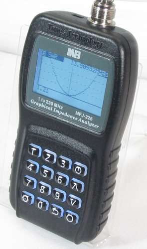 Mfj-226 antenna analyzer covers 1 to 230 mhz, 1hz resolution.