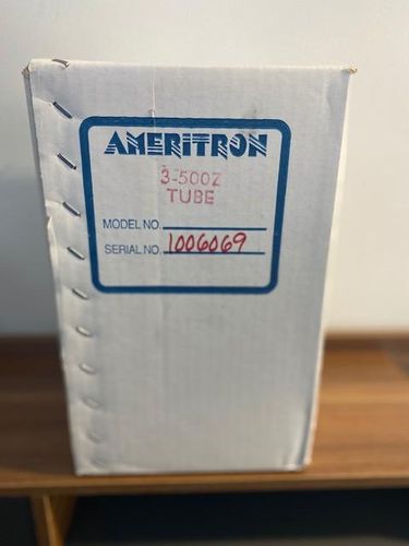 Ameritron 3-500z amplifier valve,  and sealed box