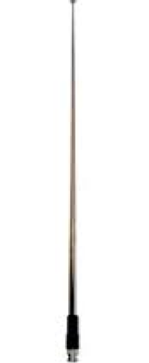 Rw-112 telescopic antenna with a frequency range of 25-1300MHz and a BNC connector.