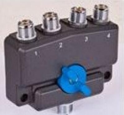 Cx-sw4pl 4 way coax switch with so-239 sockets.