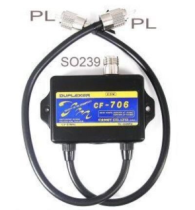 Comet CF-706 signal splitter for 1.3–57 MHz and 75–550 MHz, 350W PEP rated