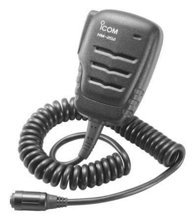 Icom HM-202 Waterproof Speaker Microphone is designed for use with Icom marine handheld radios