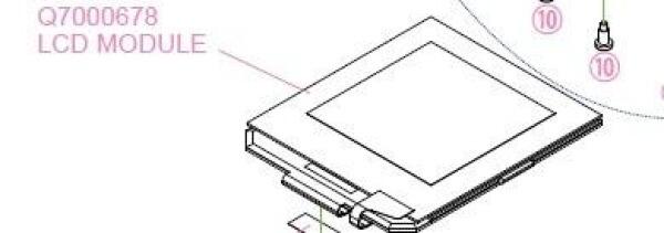 Yaesu Q7000678 Replacement LCD Screen for FT2D Handheld Transceiver
