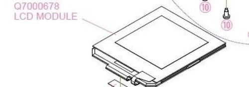 Yaesu Q7000678 Replacement LCD Screen for FT2D Handheld Transceiver