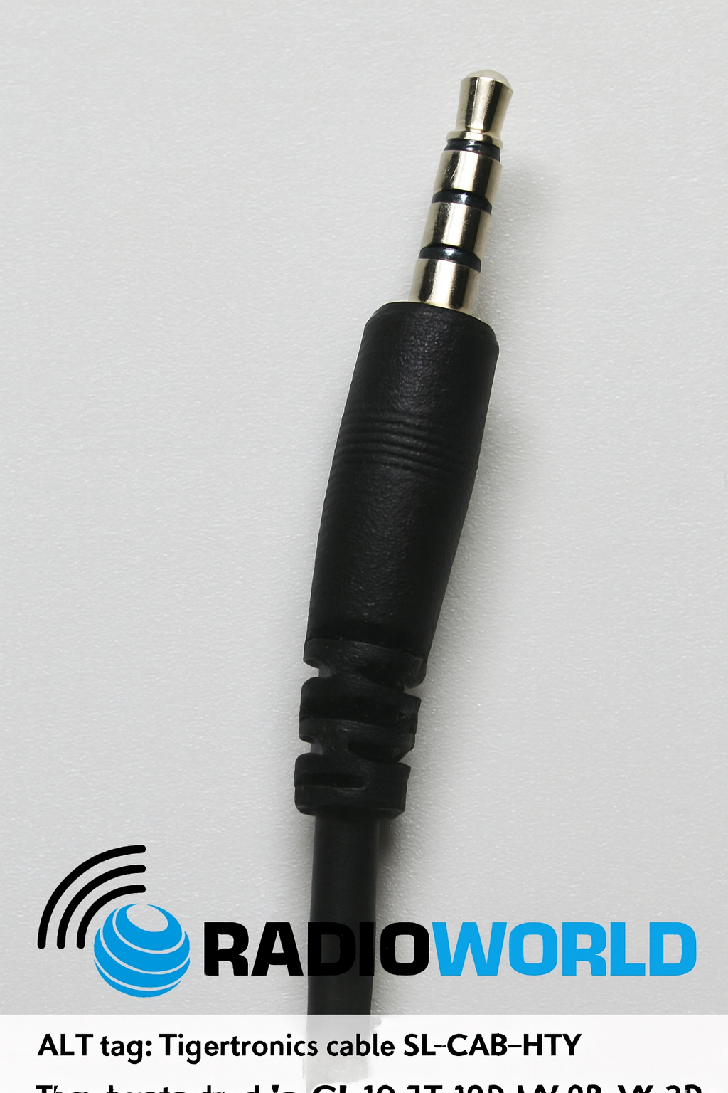 Tigertronics SL-CAB-HTY 3.5mm TRRS plug for Yaesu FT-60, FT-60R, VX-1R, VX-2R handheld radios – compatible with SignaLink USB interface