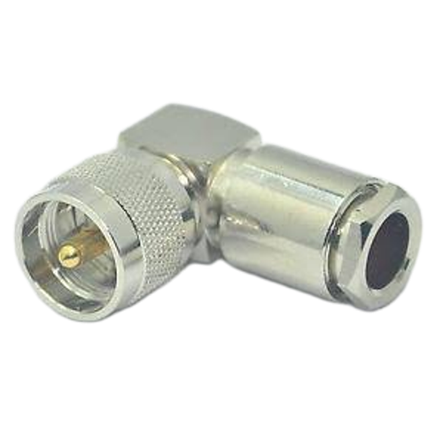 Right‑angle PL‑259 male plug for RG‑213 coax – Radioworld UK