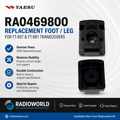 yaesu ra0469800 foot ft‑857 leg ft‑891 genuine replacement part radioworld uk