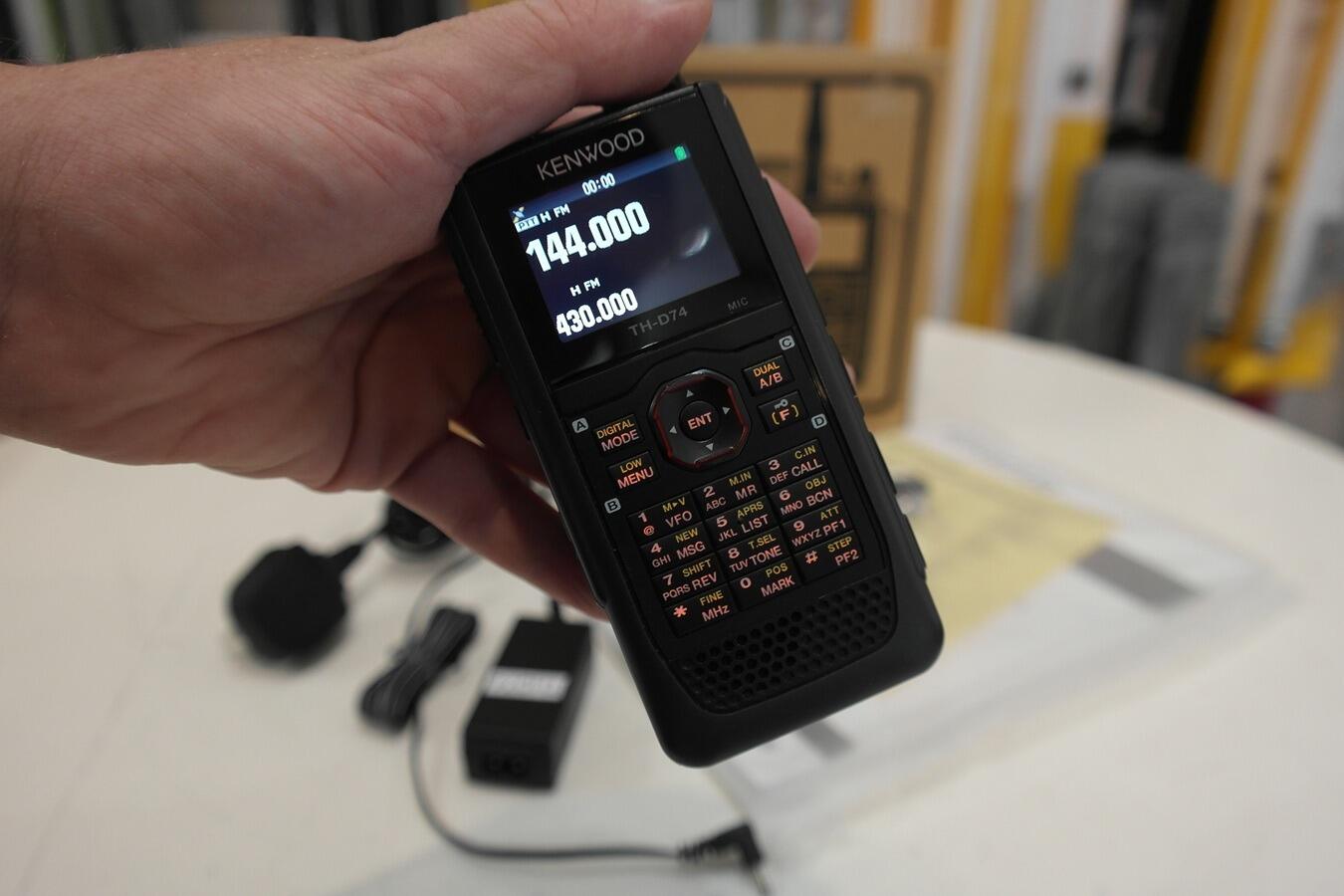 Kenwood TH-D74E APRS GPS amateur radio handheld