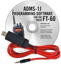 Yaesu FT-60 programming software and USB-57A cable - ADMS-1J-USB