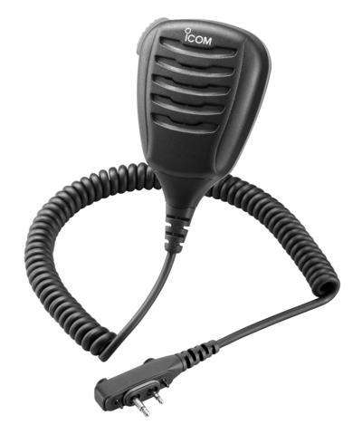 Icom HM-168LWP waterproof microphone is designed to withstand wet conditions