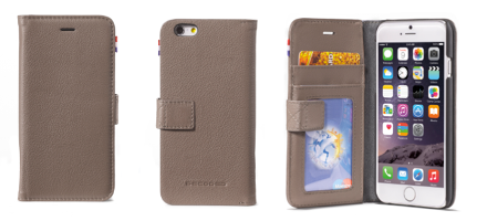 Decoded case iphone 6 leather flip grey